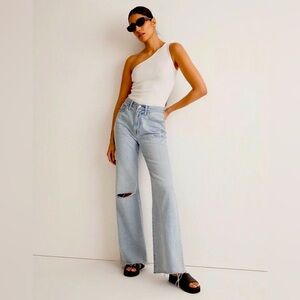 Madewell Baggy Flare Jeans size 29 New With Tags Color Luzon Wash Womens